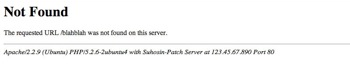 Apache 404 Page Apache 404 Page